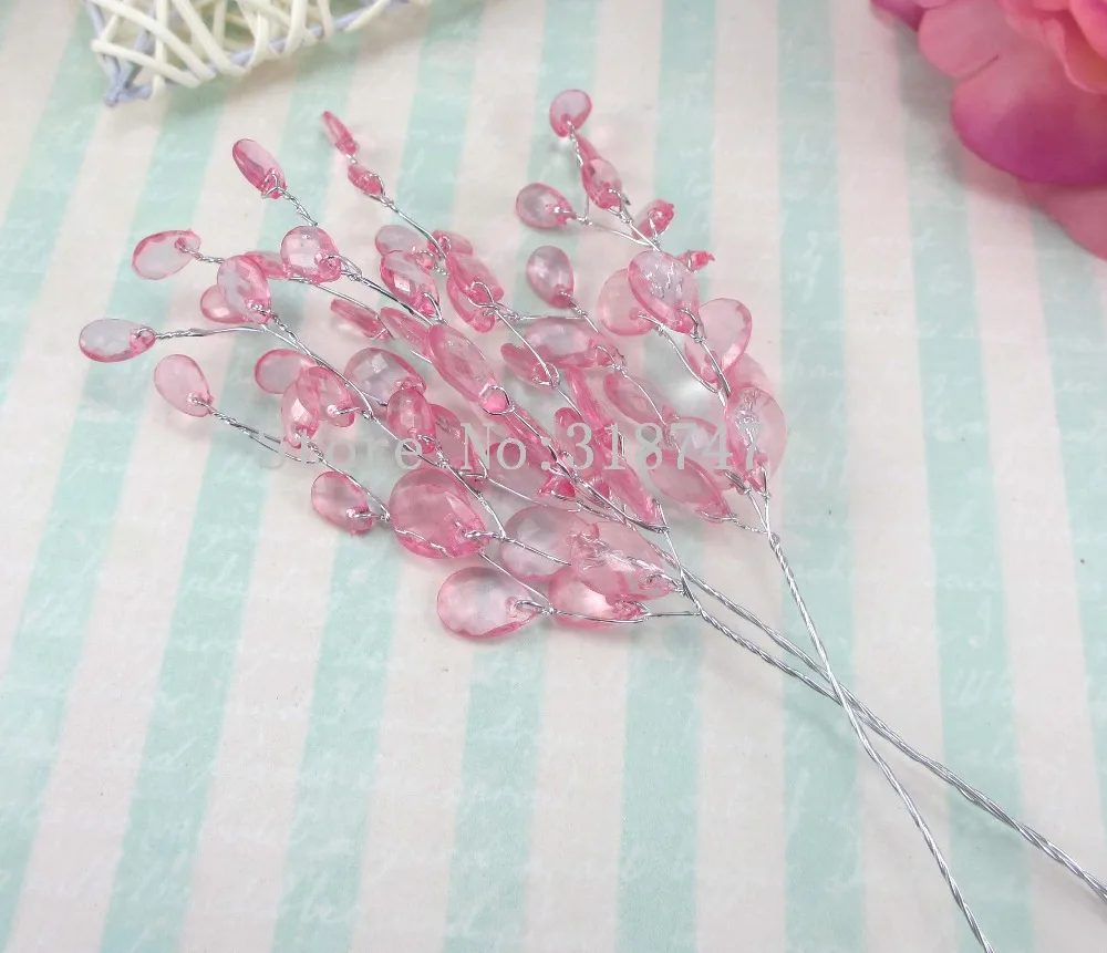 Lucia crafts 6 шт./лот 7 видов цветов искусственные цветы акриловые бусины в форме капли