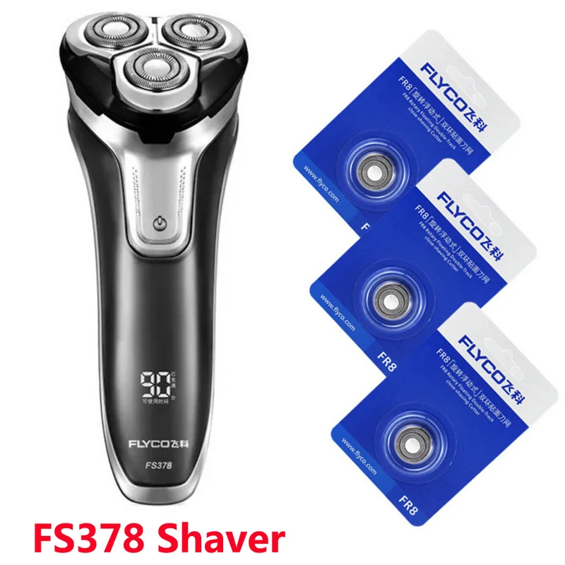 Fs379 flyco бритва 110 В Мужская бритва 220 В Мужская бритва портативная электрическая бритва 1 час зарядки 3D поплавковое лезвие водонепроницаемый всплывающий триммер