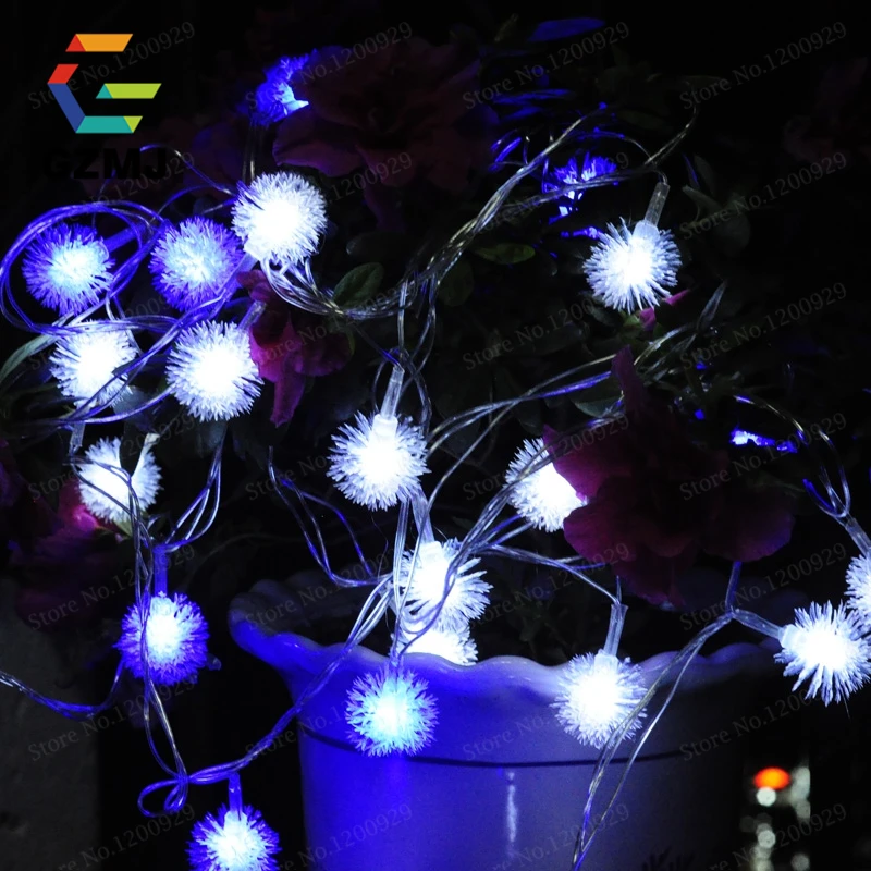 Гирлянда светодиодная 100 светодиодов 10 м водонепроницаемая яркая синяя белая |