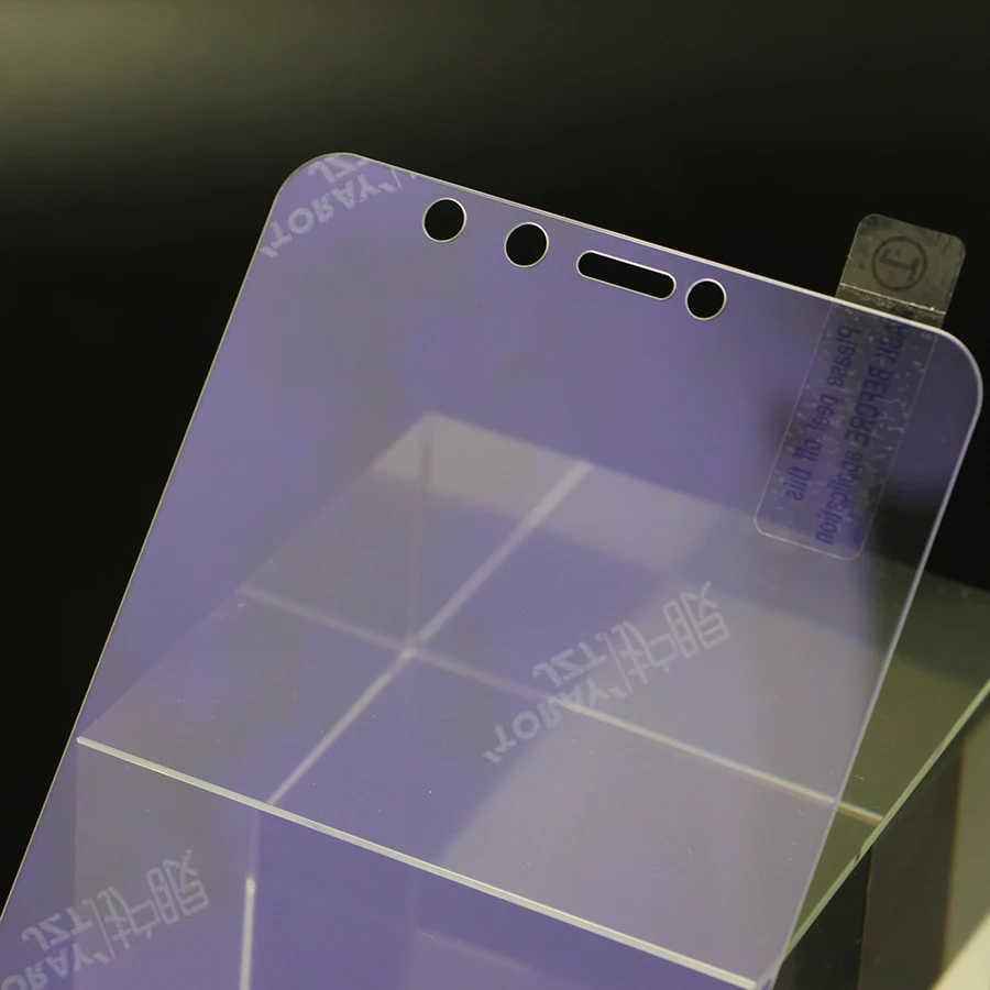 WOLFPSYCH 9 H синий фиолетовый свет закаленное Стекло для huawei Y9 2018 Экран протектор