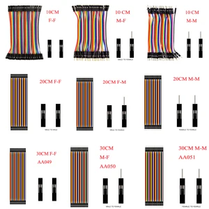 Перемычка Dupont Line 10 см20 см30 см40 см штырь-штырьгнездо-штырь или гнездо-гнездо, кабель Dupont для arduino, набор сделай сам