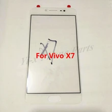 1PCS Original White Black Gold For Vivo X7 X 7 Front Glass Touch Screen Panel Mobile Phone Replacement Parts