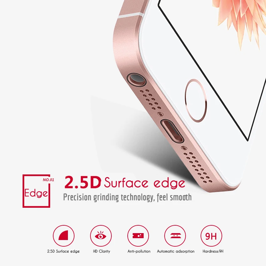 Закаленное стекло для iphone 8 7 6 6s Plus 4s 5 5s 5c SE X защита экрана защитная пленка чехол |