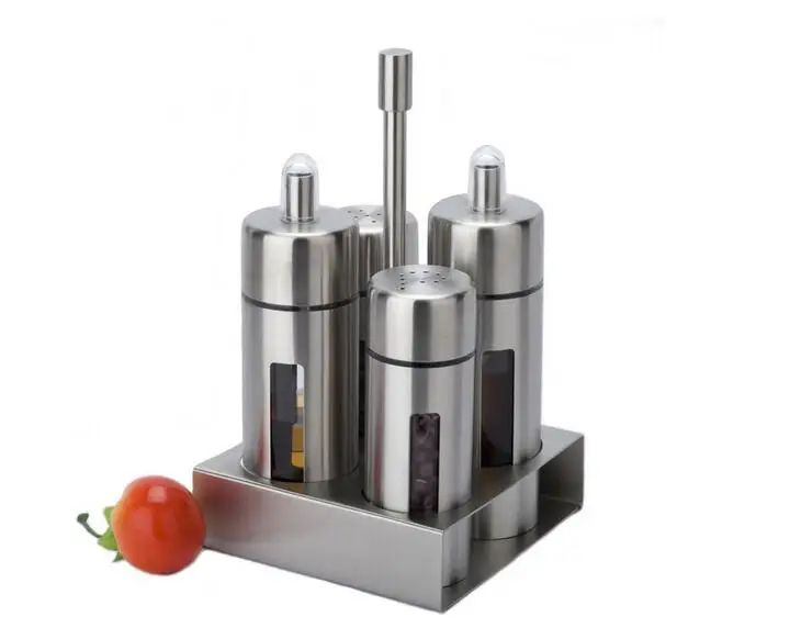 (4 шт./компл.) банка для специй соли перца соевого соуса уксуса с подставкой|bottle