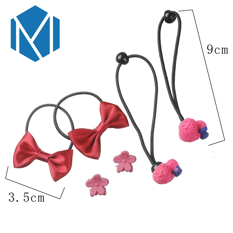 M MISM 1 комплект = 17 шт. ленточный бант цветок шпильки для волос заколки Детские