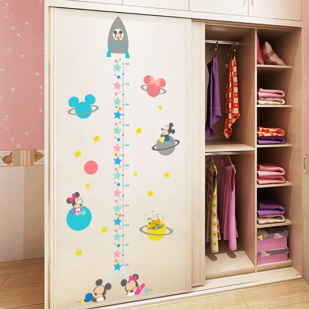 Disney cute cartoon children's room stickers Kindergarten height Mickey star | Игрушки и хобби