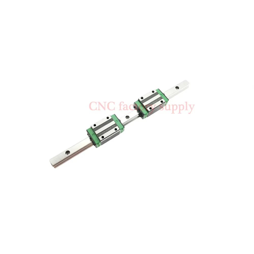 

3D print parts CNC router linear guide Linear rail sliding 1pc HGR25-L-1000mm+2pcs HGH25CA carriage blocks for CNC parts