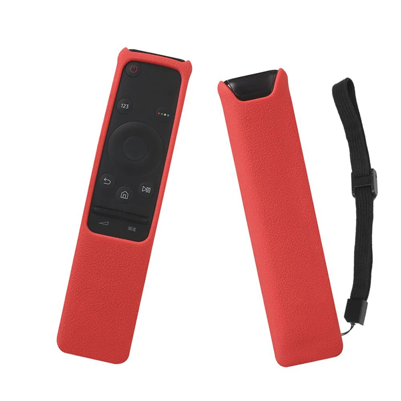 red only case Чехлы BN59-01259B BN59-01259E BN59-01260A 01259D для samsung Смарт ТВ ДИСТАНЦИОННОГО чехол SIKAI силиконовый ударопрочный нескользящий анти-потерянный - Цвет: red only case