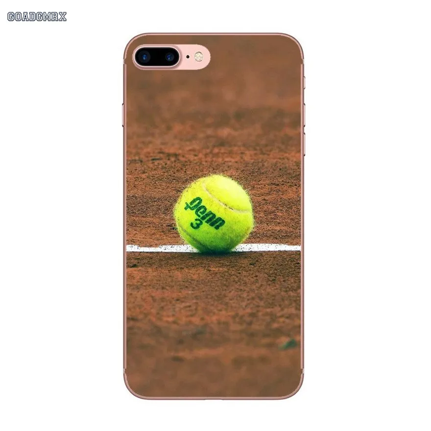 Для iPhone 6 6S 7 8 Plus X XS MAX XR 4 4S 5 5S SE 5C прозрачные мягкие чехлы для теннисного