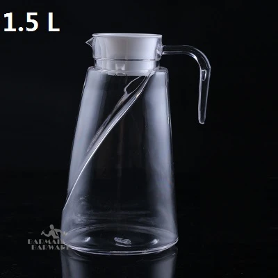 1.5L 600-2000 мл акриловые кувшины для воды Горячая и холодная вода утка банкнот горшок холодный большой емкости бутылка для воды чайник - Цвет: 1.5L