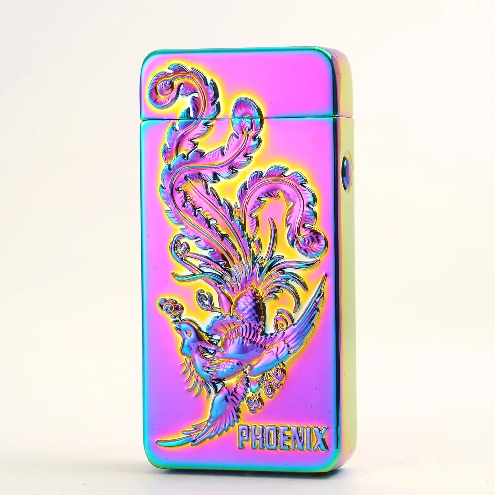 Pull Тип Usb зарядка электрическая двойная дуга плазменный Дым Зажигалка, подходит для дыма курильщика