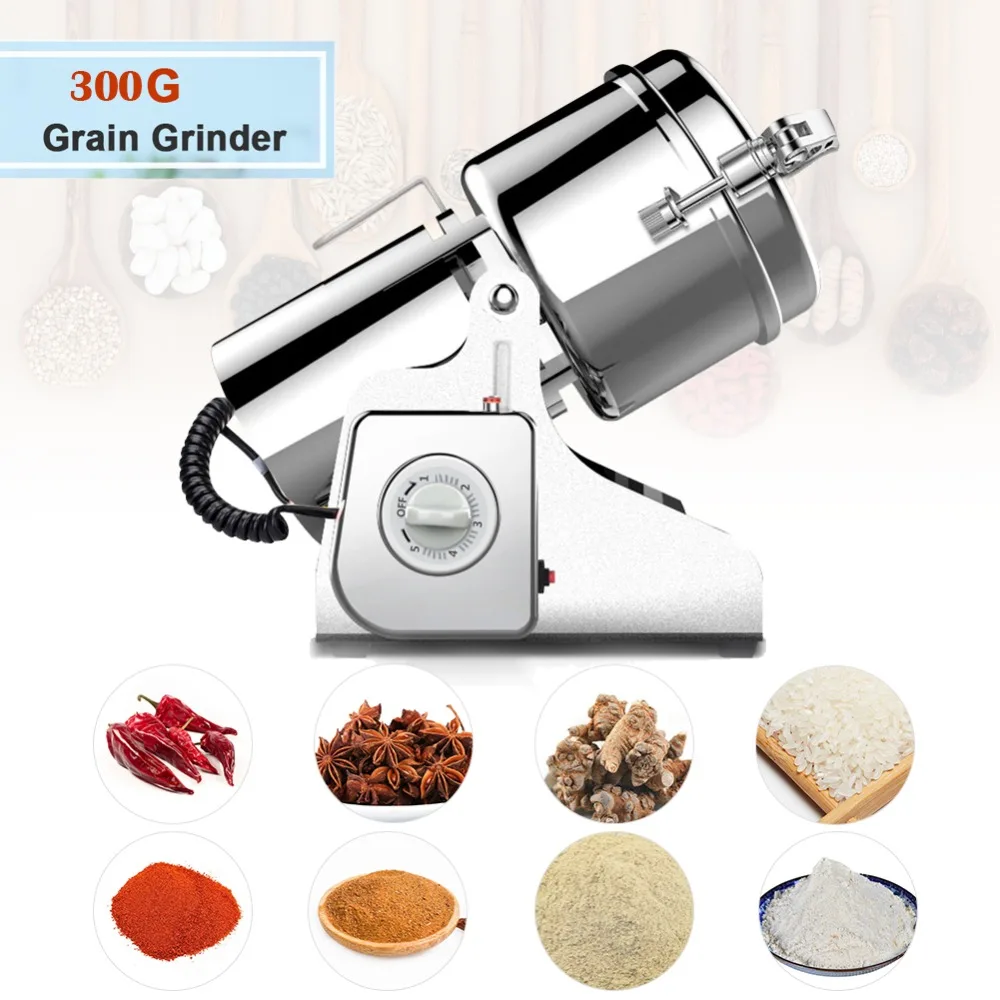 300g/1000g Swing Type Electric Grains Stainless Steel Dry Food Grinder Mill Grinding Machine High Speed Intelligent Home Crusher |