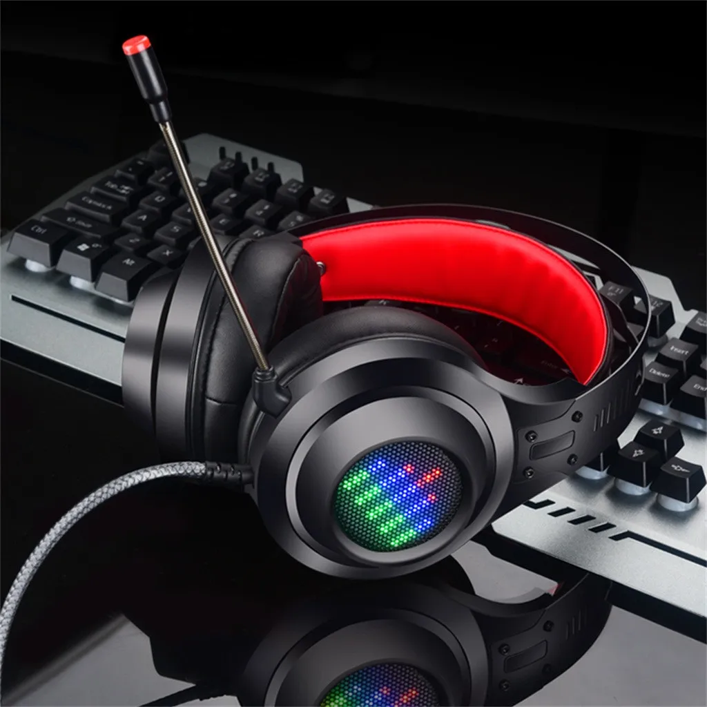 HL G08Gaming наушники 7 1 объемный звук стерео над ушами компьютерная игра гарнитура с