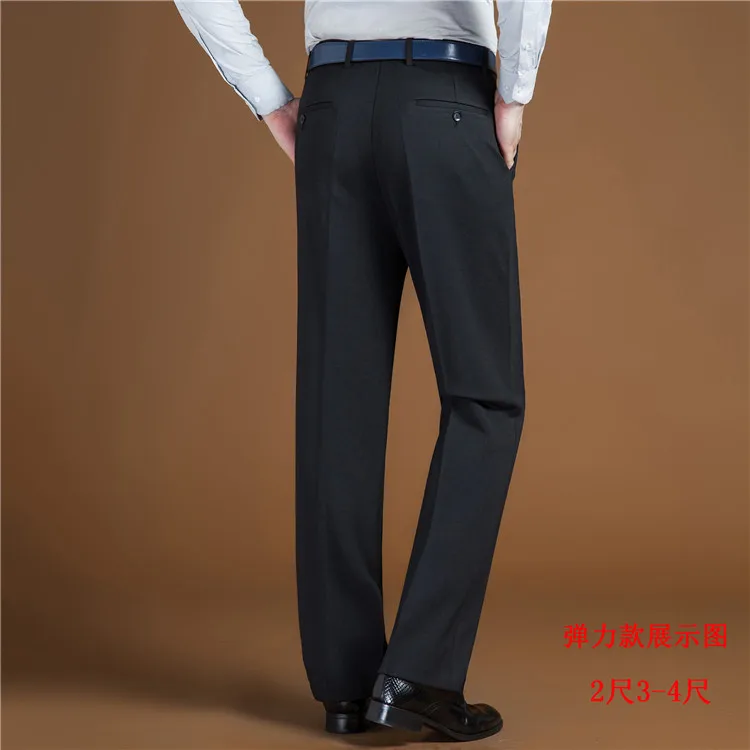 Размера плюс большие 8XL 9XL 10XL 11XL 12XL 14XL 15XL костюм Штаны Для мужчин большие размеры повседневные штаны Бизнес прямые брюки 52 54 56-58 60