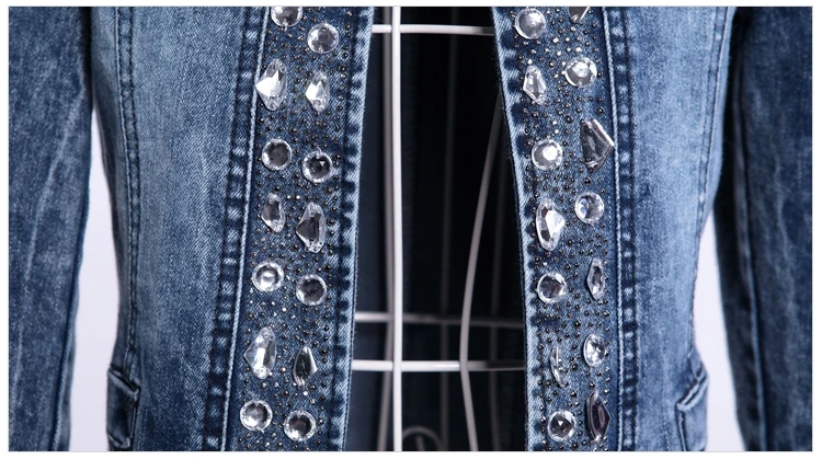 Повседневные женские классические винтажные джинсовые куртки тонкие длинные