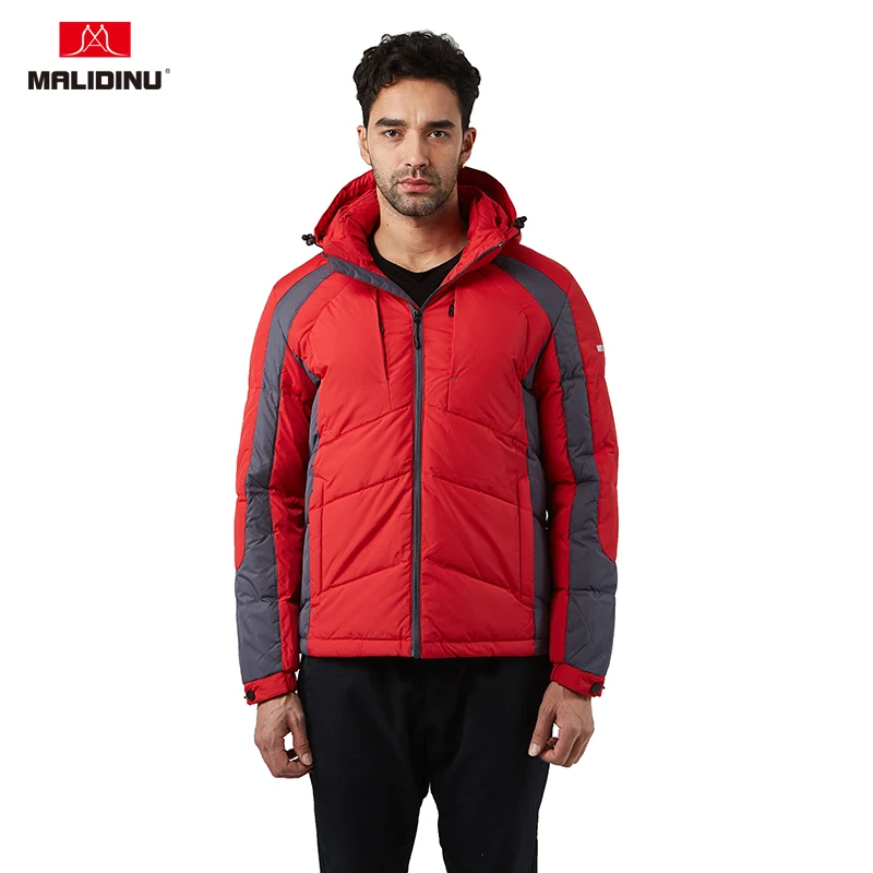 MALIDINU 2022 Men Down Jacket Fashion Winter Down Coat Hooded Parka Brand Warm Winter Jackets Men Jacket Duck Down Outdoor Coats