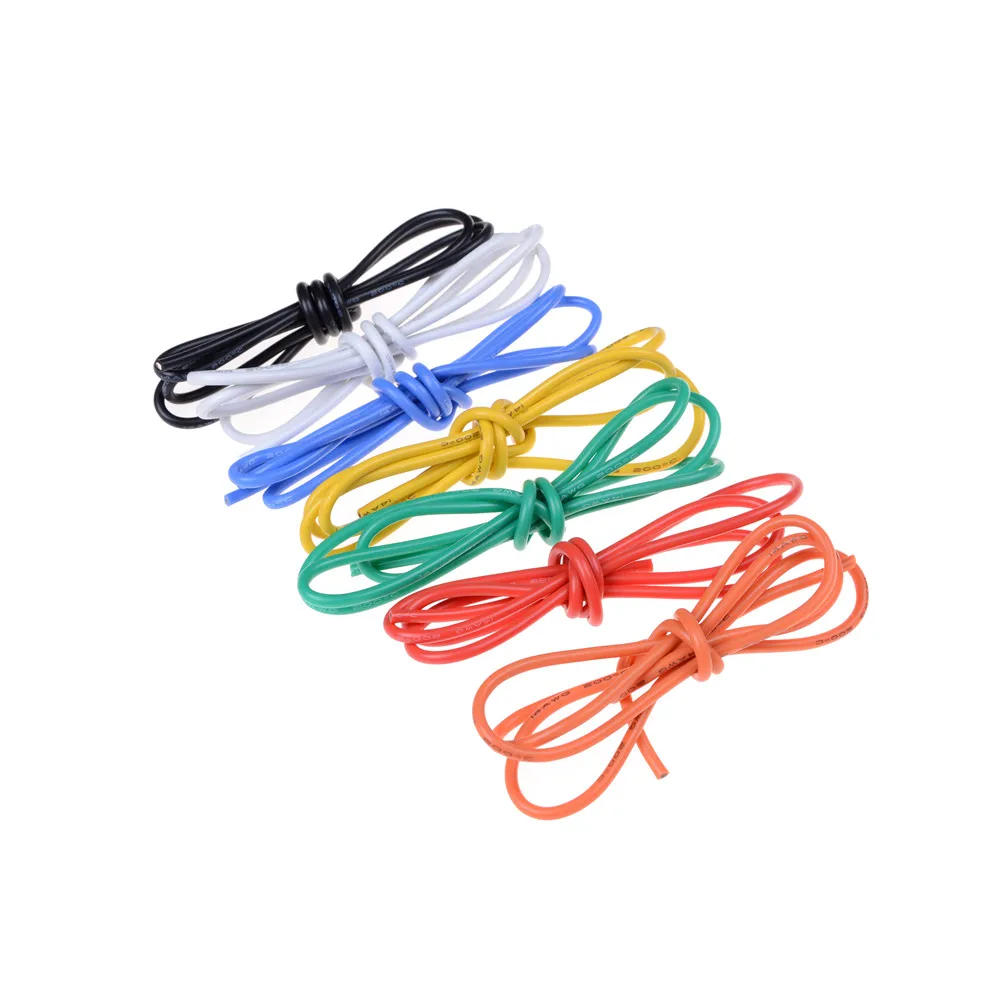 2017 Hot 1M Gauge 14 AWG Silicone Rubber Wire Cable Flexible | Игрушки и хобби