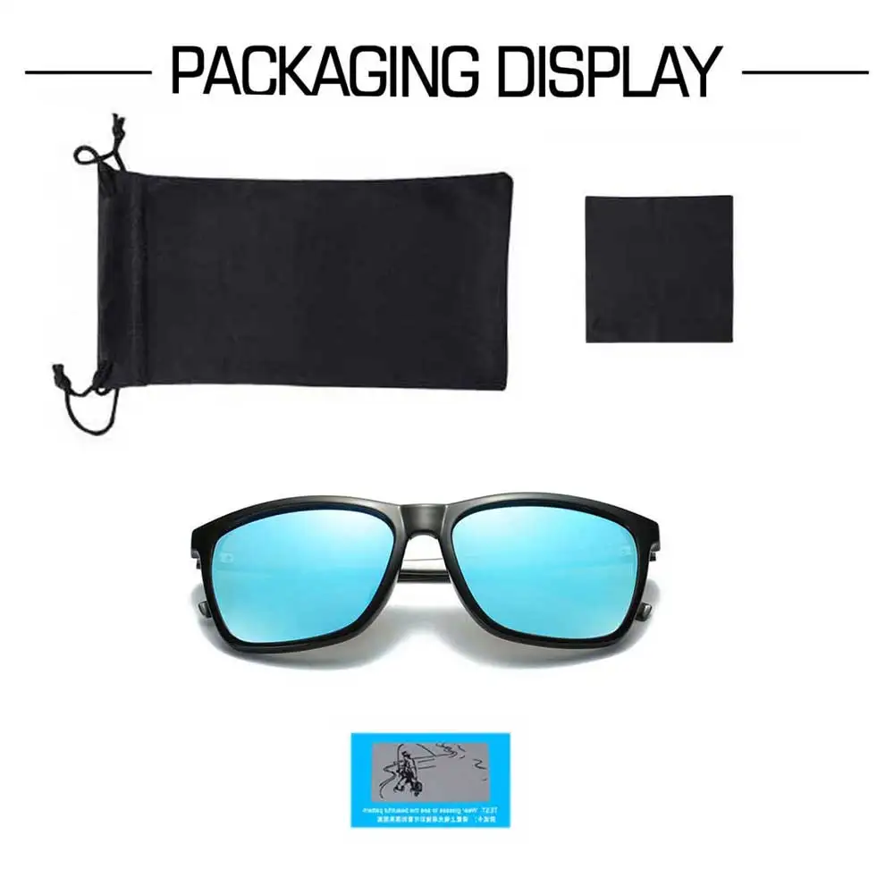 

Sunglasses Polarized HD Mirror Lens UV400 Square Aluminium Magnesium Frame Vintage Sun Glasses For Men Women High Quality