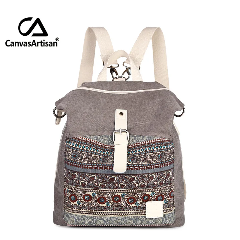 Canvasartisan высококачественный женский холщовый рюкзак сумка для книг женская на