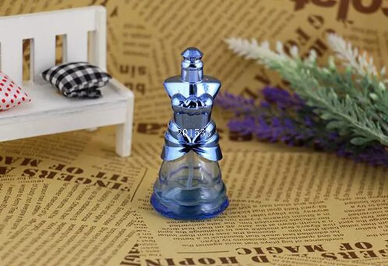 安い プリンセスドレス香水瓶10ミリリットル色ガラス空のスプレーボトル旅行詰め替え化粧品容器500ピース/ロット