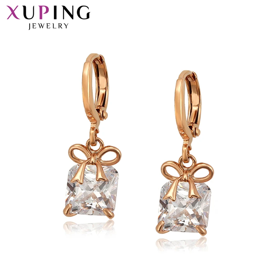 Gold Color Xuping, элегантные серьги для женщин, европейский стиль, серьги-капли, ювелирные изделия, подарки, позолоченные серьги-кольца S135, 6-98035 - Окраска металла: Gold Color