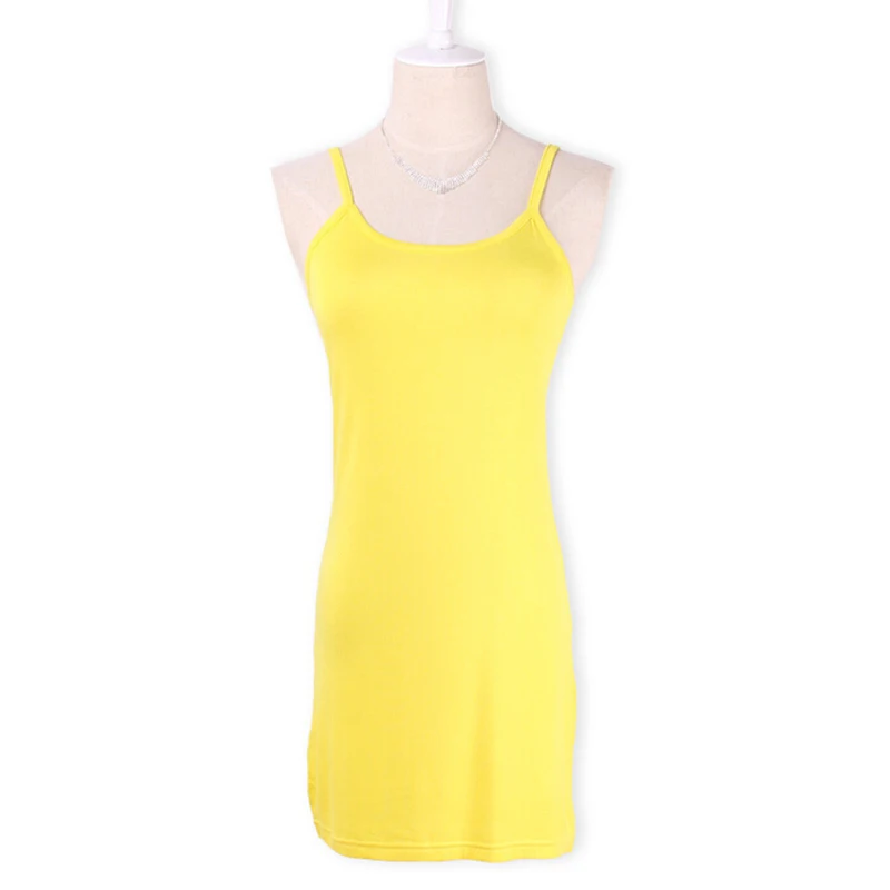 YJSFG домашняя Женская эластичная кофточка на тонких бретельках Длинный топ