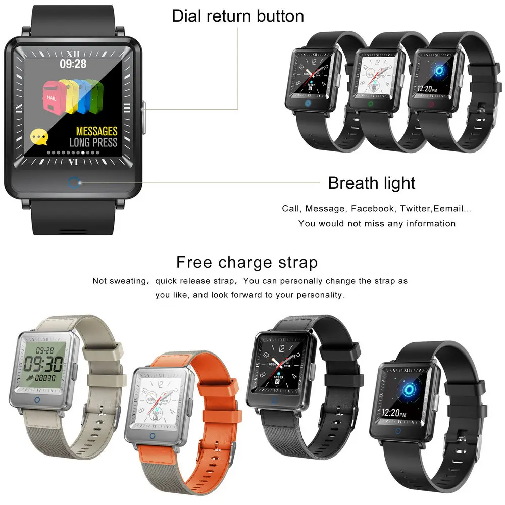 CV16 Smart Watch Men Women Heart rate Monitor Fitness Activity Tracker Sports IP67 Waterproof Smartwatch For Android IOS Phone |