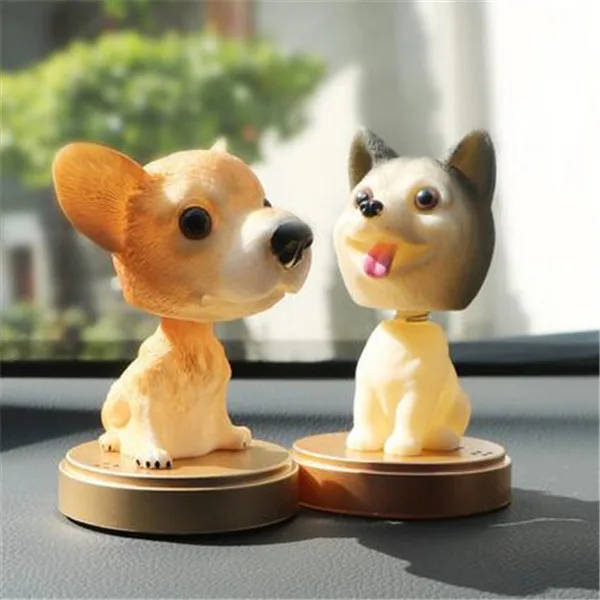 Car Ornament Nodding Dog Air Freshener Auto Perfume Decoration Bobblehead Dog Dash Toy Car Rocking Shaking Head Dog Air Purifier