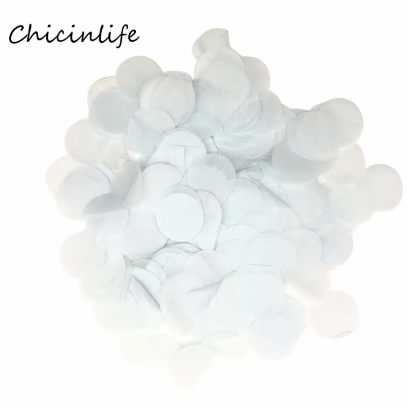Chicinlife 1 упаковка 2,5 см круглый конфетти из папиросной бумаги шары для свадьбы и дня рождения Русалка вечерние украшения Розовый конфетти стол Декор