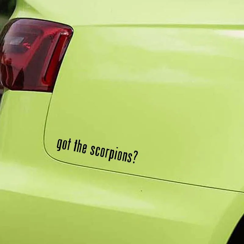 

YJZT 18.6CM*3.9CM Scorpion Got The Scorpions Decal Vinyl Car Sticker Black/Silver C19-0356