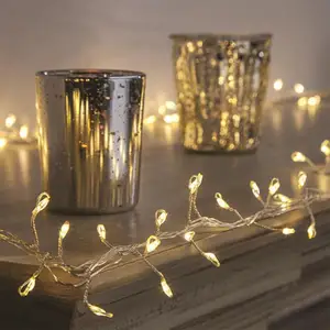 Светодиодная гирлянда из медной проволоки, 100 л, водонепроницаемая Праздничная Светодиодная лента для украшения рождественской елки, свадебной вечеринки