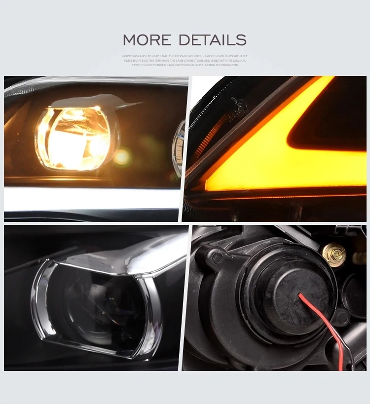 Автомобильные угловые фары для Corolla Altis 2011- светодиодные фары HID Bi-Xenon проектор
