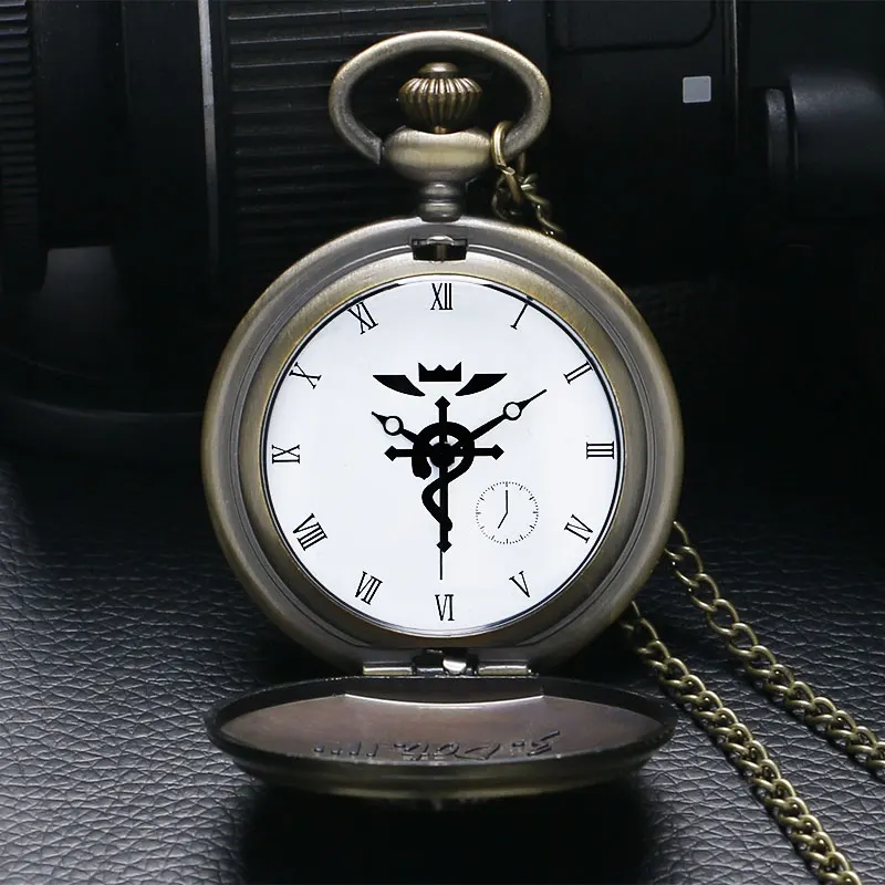 Винтажные стимпанк Популярные Аниме полностью Металлические кварцевые