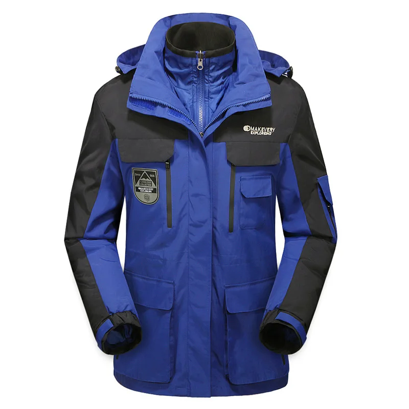 Ветрозащитный Водонепроницаемый куртка для мужчин 2021 зима размера плюс 4XL