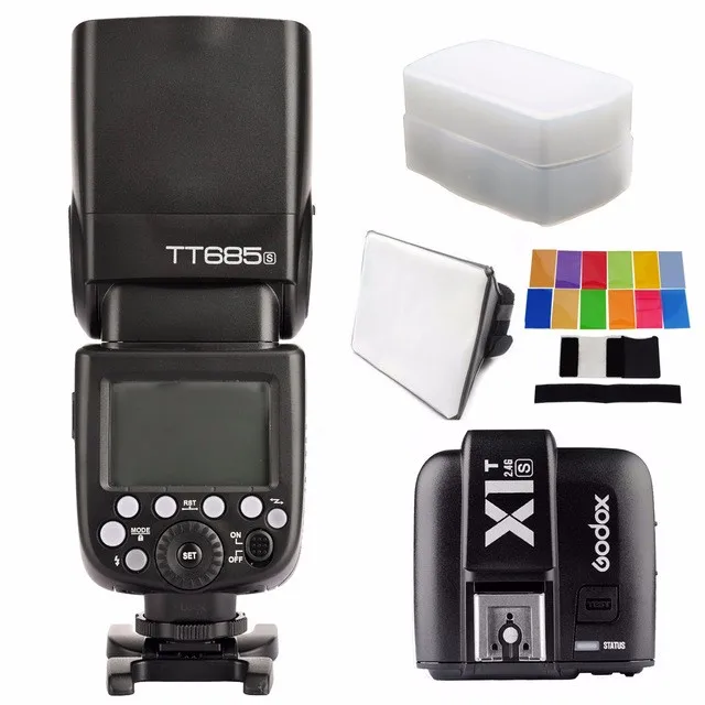 Godox TT685S 2 4G HSS TTL GN60 Вспышка Speedlite + X1S триггер передатчик Комплект для Sony A58 A7RII A7II A99 A9