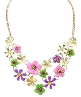 Pure and fresh rural wind brief paragraph sweater chain Ms Bohemia flower stitching fashion necklace | Украшения и аксессуары