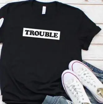 Skuggnas/футболки с надписью «Double Trouble Best Friend»; подходящая футболка с надписью «Bestie Best Friend»; подарки для друзей; Милые подходящие футболки bff - Цвет: G0006