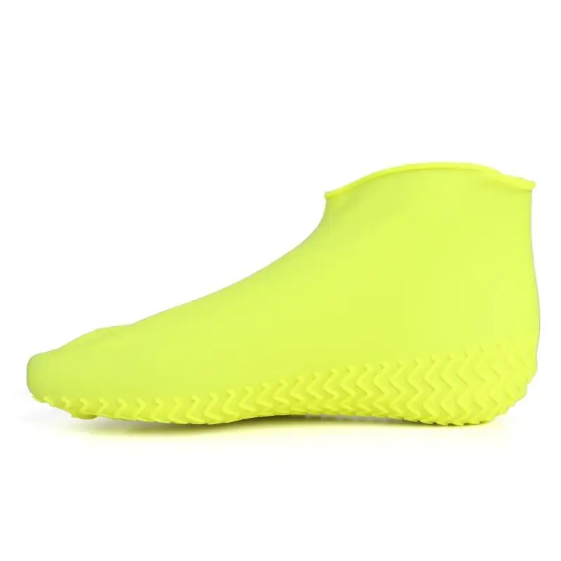 yellow 1 пара туфли для многократного применения Водонепроницаемые силиконовые Нескользящие мужские резиновые сапоги S/M/L обувь протекторы аксессуары - Цвет: yellow