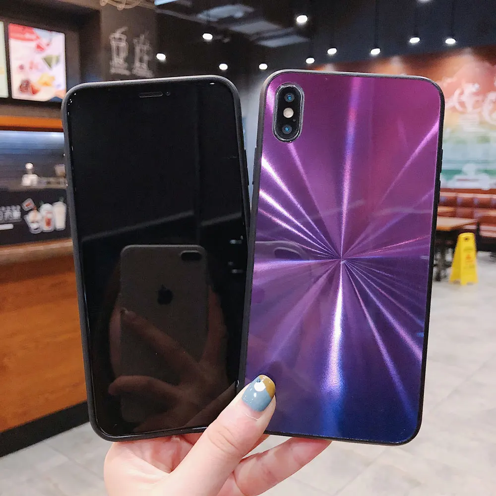 Модный CD градиентный телефонный чехол с блестками для iphone x xr xs max блестящее
