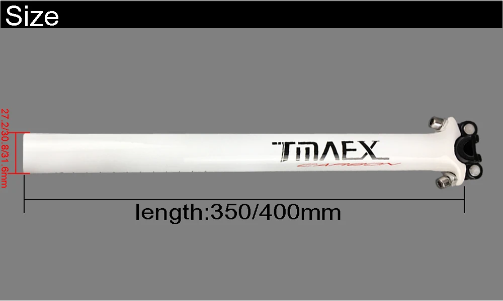 TMAEX-полностью углеродный шоссейный велосипед, ветровой карбоновый руль+ карбоновый стержень+ карбоновый Подседельный штырь, детали для велосипеда, белый Ультра светильник