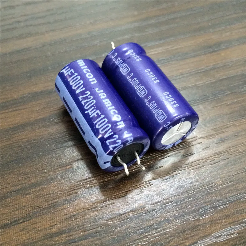 5pcs 220uF 100V JAMICON WG Series 12.5x26mm Low ESR Long Life 100V220uF Aluminum Electrolytic Capacitor | Электронные компоненты
