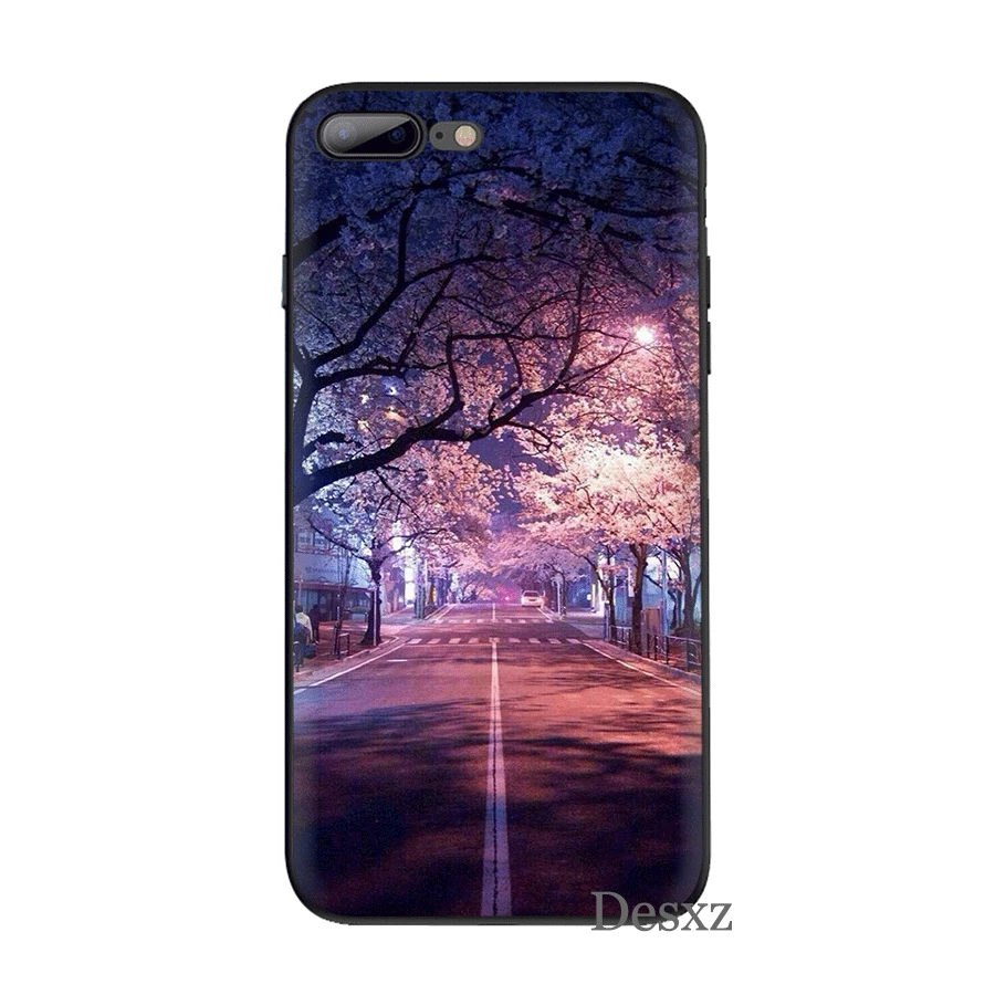 Чехол для мобильного телефона iPhone 6 6s 7 8 Plus 11 Pro X XS Max 5 5S SE чехол с розовым деревом |