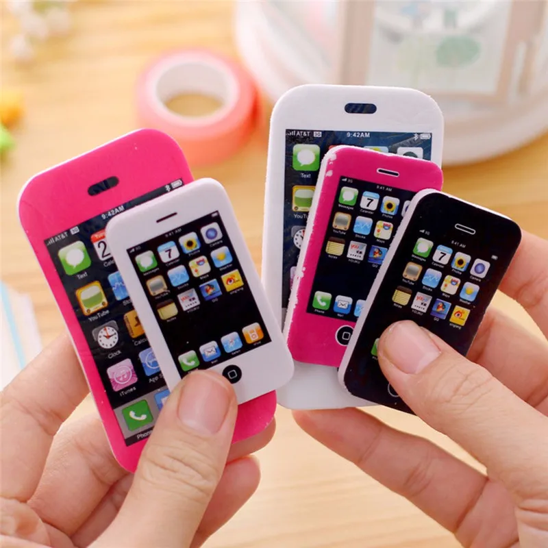 2 шт./лот большой Размеры iPhone форма стиральные резинки для карандашей креативные студенческие принадлежности