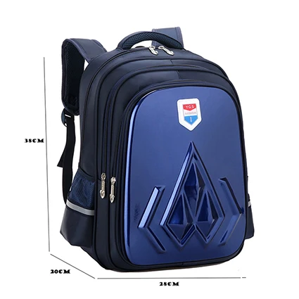 small dark blue Новые Детские школьная сумка для мальчиков и девочек Водонепроницаемый Начальная Школа Рюкзак Дети Детский сад рюкзак ранцы Mochila Infantil - Цвет: small dark blue