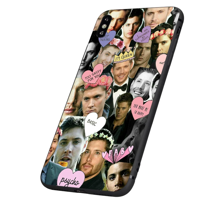 Черный чехол ТПУ для iphone 5 5s se 6 6s 7 8 plus x 10 чехол силиконовый чехол для iphone XR XS 11 pro MAX Сверхъестественное Jared Padalecki