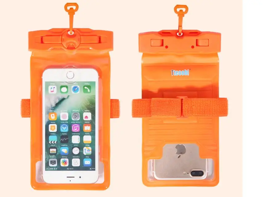 orange Tteoobl 5,"~ 6,3" Чехол для мобильного телефона 20 м водостойкая подводная сумка Сухой Чехол чехол для каноэ каяк рафтинг лагерь плавающий Дрифтинг - Цвет: orange
