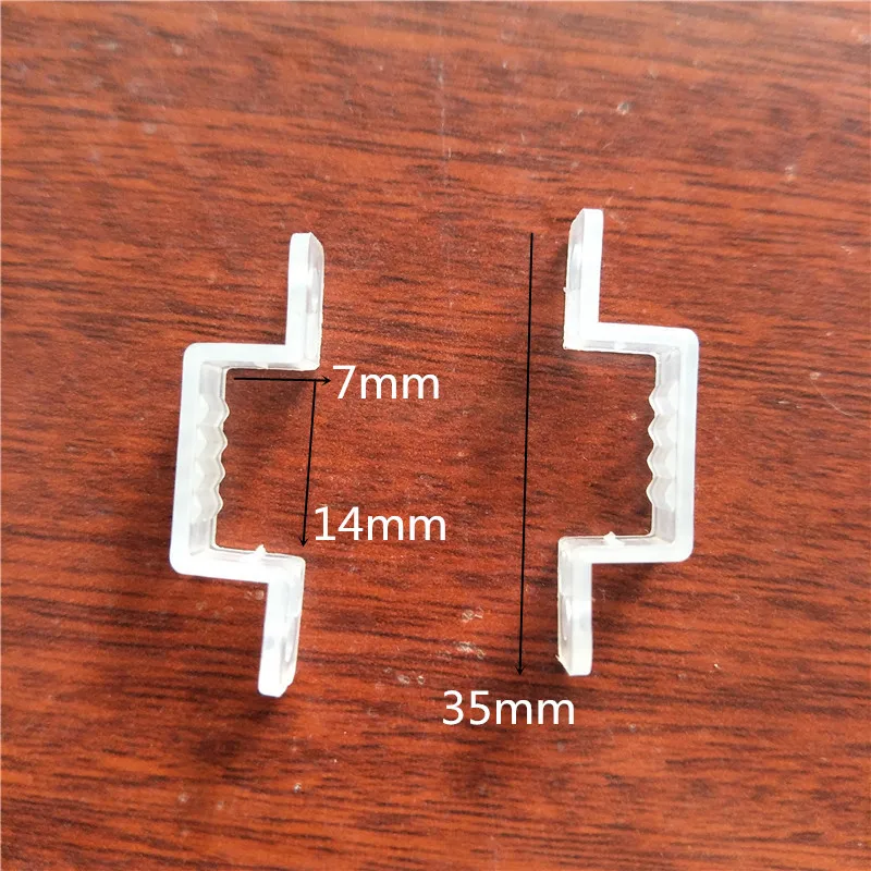 50 шт./лот Светодиодная лента, аксессуар для SMD5050 SMD3528 SMD3014 фиксированный пластиковый монтажный зажим высокого качества гибкие аксессуары
