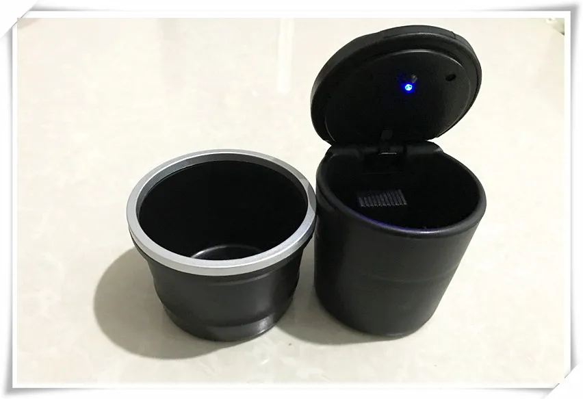 Новая портативная Автомобильная Пепельница Синяя светодиодная Бездымная