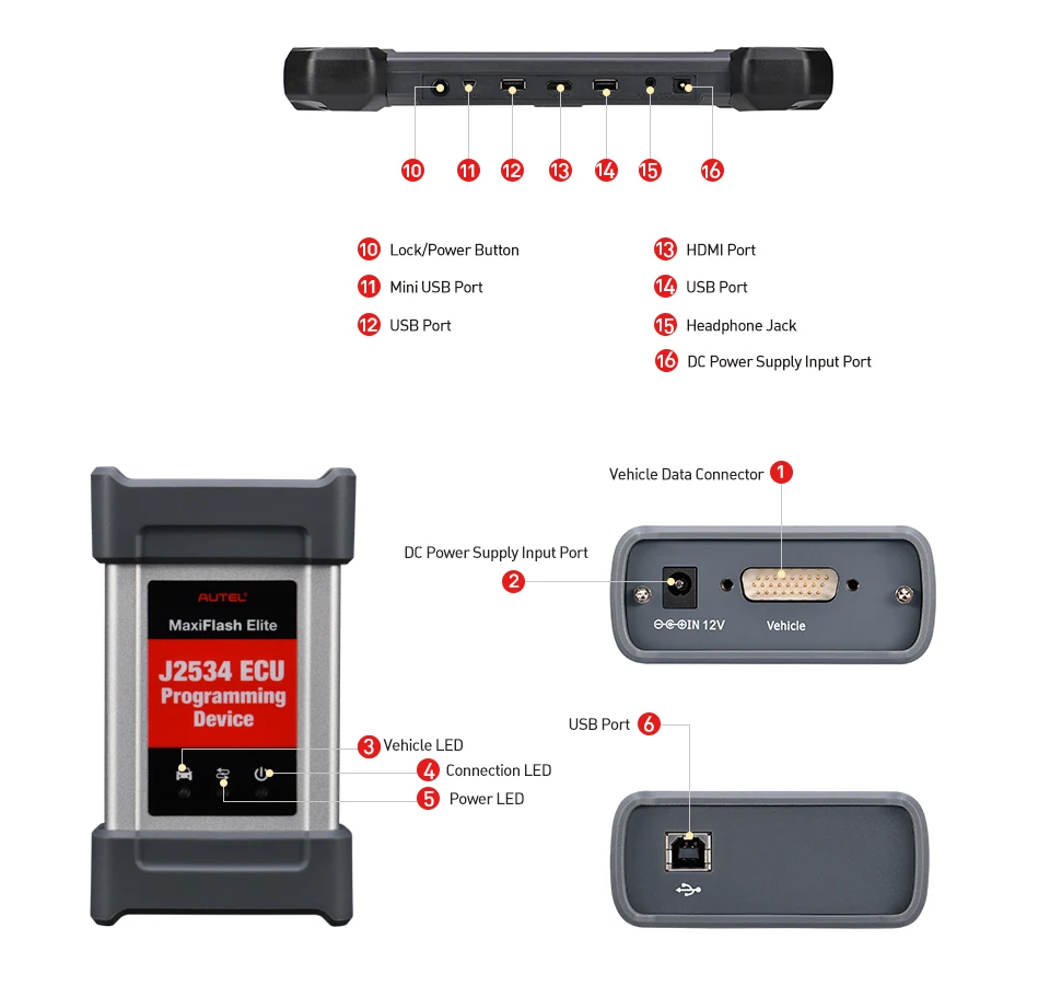 Autel MaxiCOM MK908 Pro Diagnostic Tool J 2534 Pass Through Programming Tool ECU Coding MK908P Better than MS908 PRO MS908P