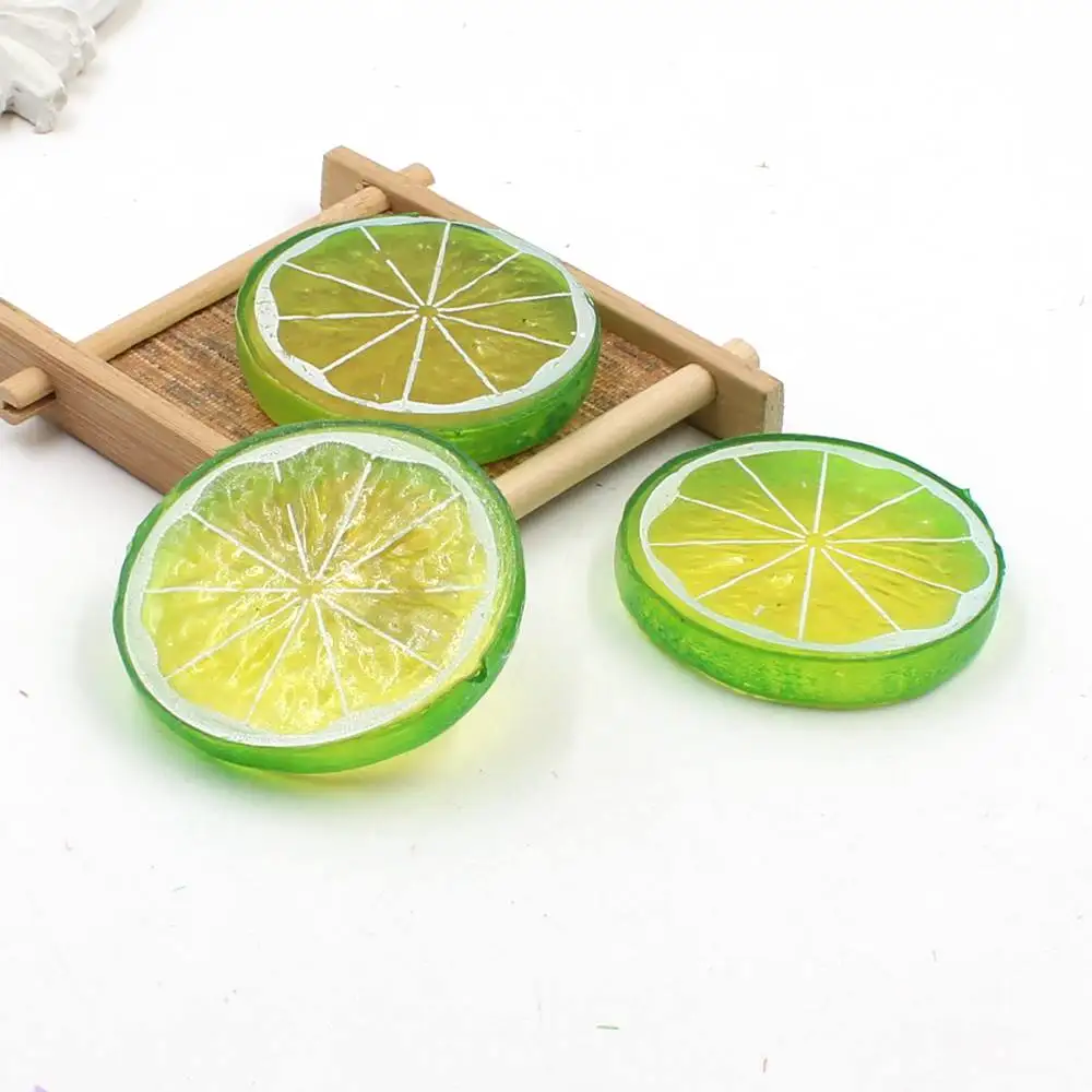 Дешевые 3 шт. мини искусственный лимон лист Пластик овощи семья Рождество Свадьба